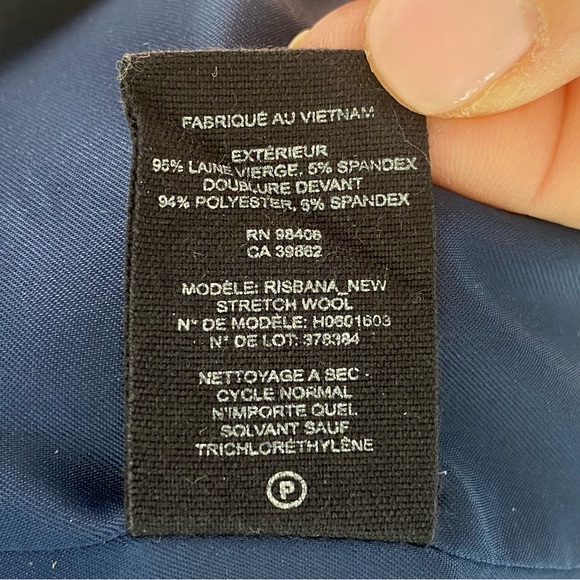 Theory Risbana Stretch Wool Sheath Dress In Sapphire Blue Size 10 - Picture 14 of 14